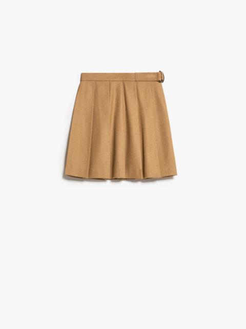 Max Mara VITTOR Wool flannel skirt