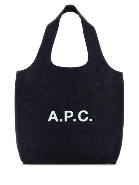 A.P.C. Denim Ninon shopping bag