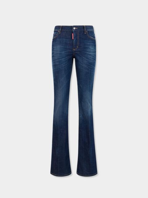 DSQUARED2 DSQUARED2 DOLLS DARK CLEAN WASH FLARE JEANS