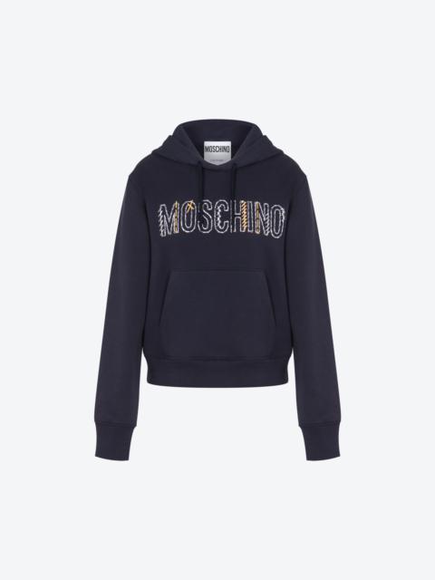 Moschino STITCHING LOGO HOODIE