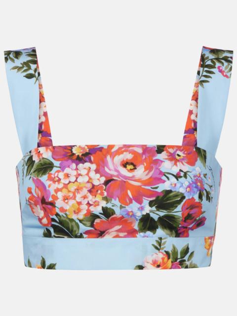 Dolce & Gabbana Floral cotton crop top