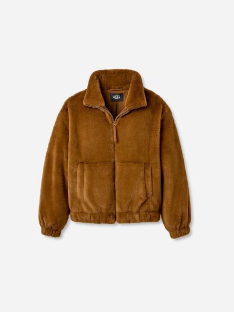 UGG ® Women's Tash Faux Fur Jacket Tops in Deco