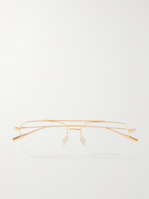BARTON PERREIRA Armstrong Aviator-style Gold-tone Optical Glasses