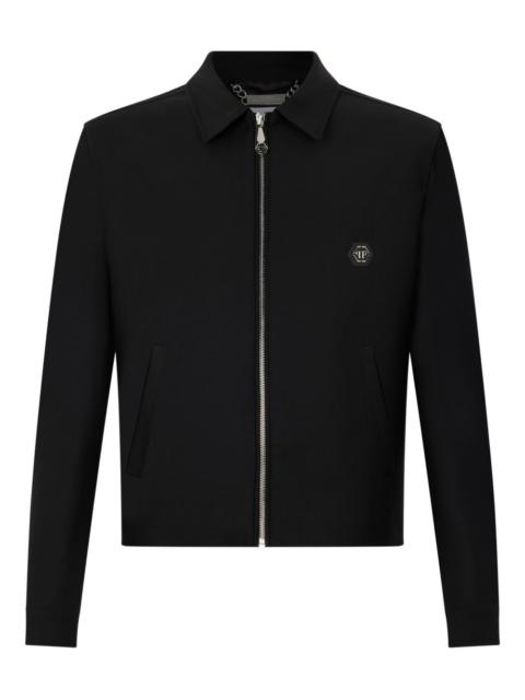PHILIPP PLEIN shirt-collar zip jacket