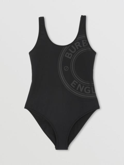 Burberry Logo Graphic Stretch Nylon Swimsuit