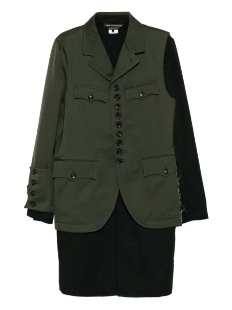 Comme des Garçons Homme Plus button-up layered coat