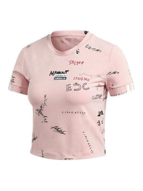 adidas (WMNS) adidas R.Y.V. T-Shirt 'Pink Black' GD3059