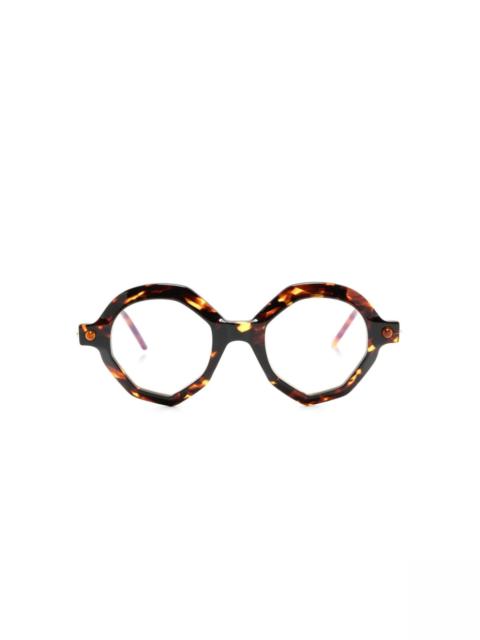 Kuboraum P18 geometric-frame glasses