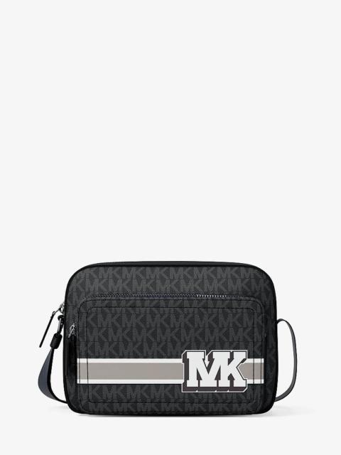 MICHAEL KORS Cooper Embellished Signature Logo Flight Bag