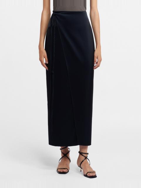 Slip Satin Wrap Skirt