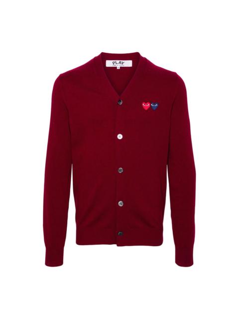 Comme des Garçons PLAY Double Heart Cardigan Unisex