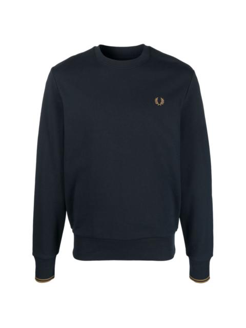 Fred Perry logo-embroidered cotton sweatshirt