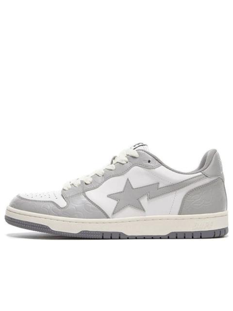 A BATHING APE® A Bathing Ape Court Sta Low 'White Gray' 1G70-191-033