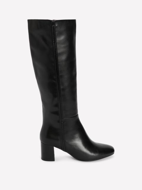 BODEN Seam Detail Knee Boots-Black