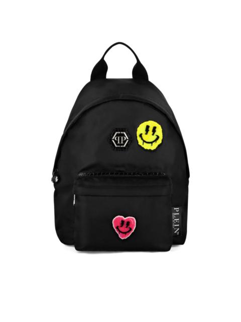 Smile logo-appliquÃ© backpack