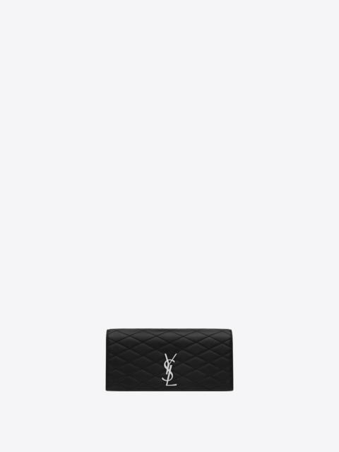 SAINT LAURENT kate clutch in quilted lambskin