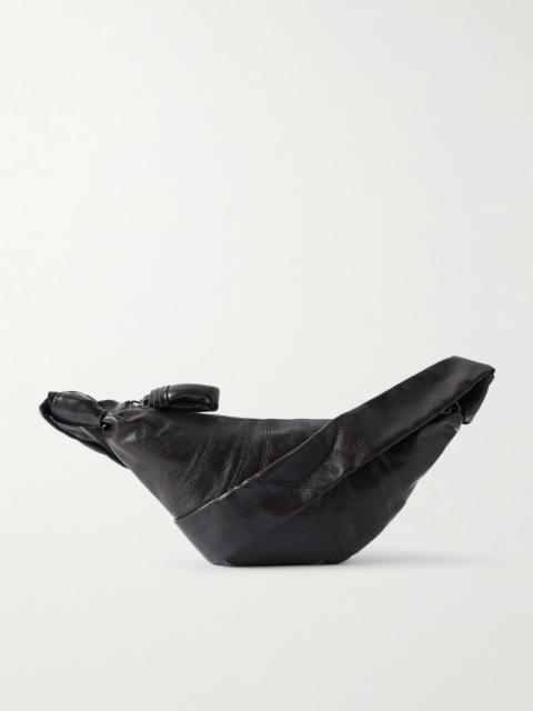 Lemaire Croissant Small Coated-Cotton Messenger Bag Black