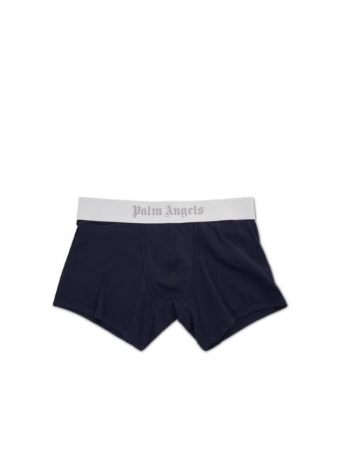 Palm Angels PA Boxer Bipack in Navy Blue/White