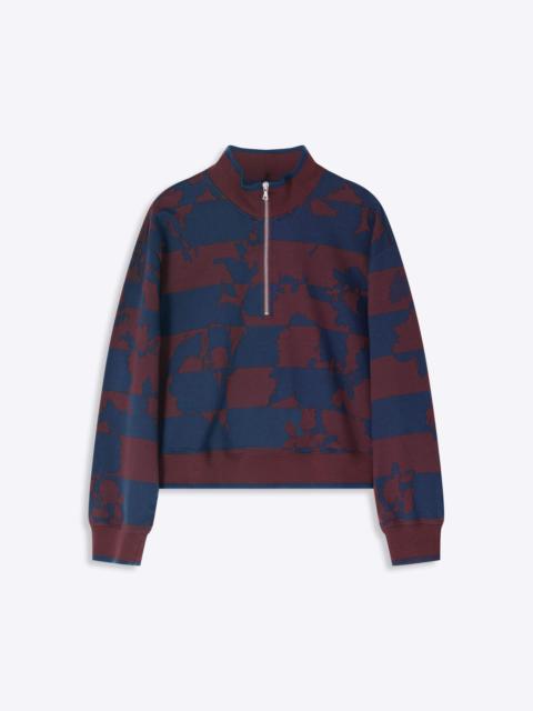 Dries Van Noten PRINTED ZIPPED SWEATSHIRT