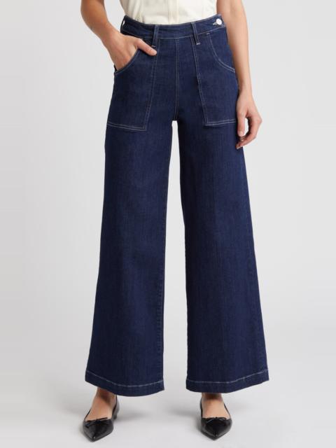 FRAME FRAME Francoise Wide Leg Jeans in Virgo at Nordstrom