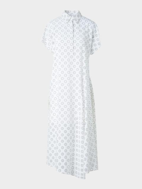 AKRIS Polka Dot Polo Shirtdress