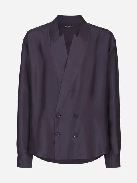 Dolce & Gabbana Oversize silk habotai shirt
