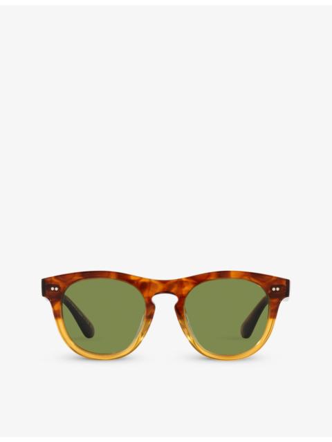 Oliver Peoples OV5509SU Rorke round-frame tortoiseshell acetate sunglasses