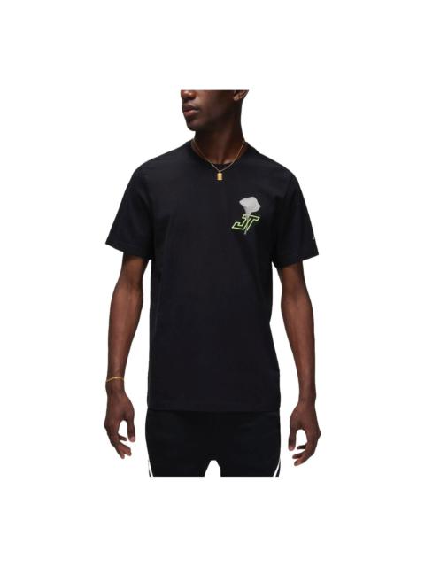 Air Jordan Tatum Graphic T-shirt Asia Sizing 'Black' HF1180-010
