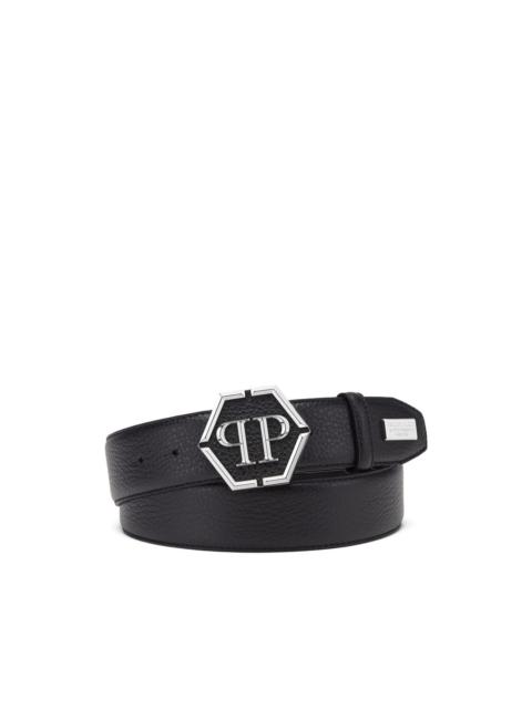 PHILIPP PLEIN Hexagon leather belt