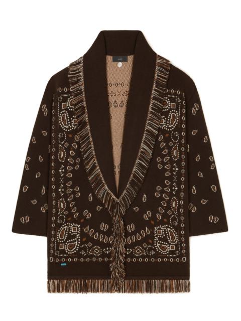 Alanui Bandana Jacquard Cardigan