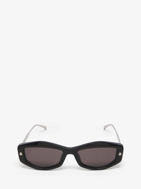 Alexander McQueen Spike Studs Geometrical Sunglasses