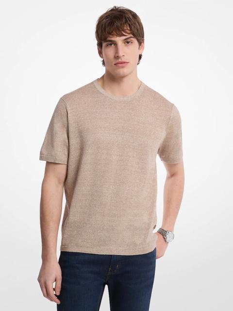 MICHAEL KORS Linen and Cotton T-Shirt
