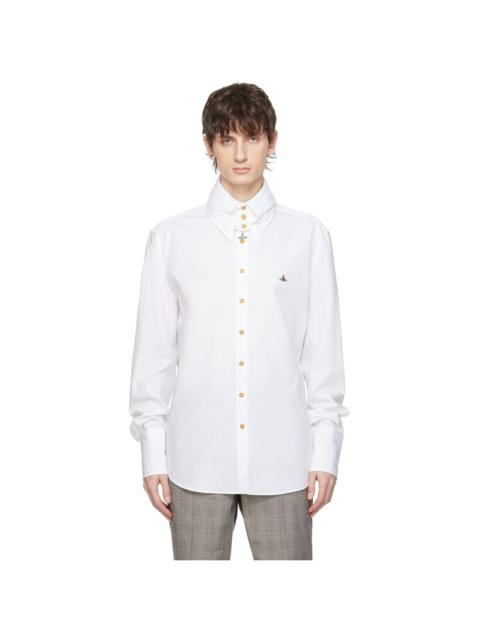White Big Collar Shirt