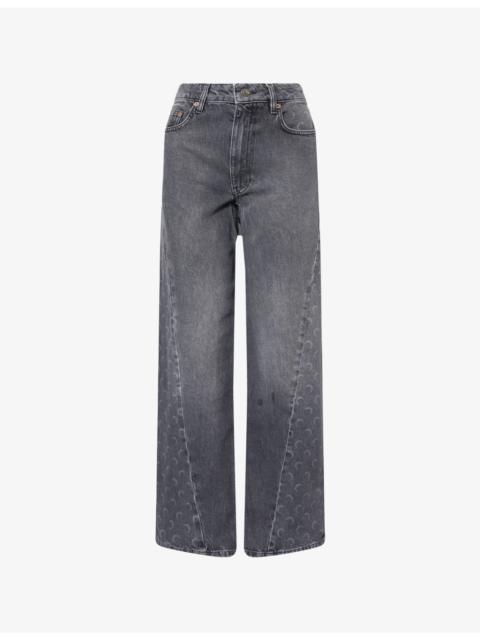 Moon Laser Baggy Denim Jeans