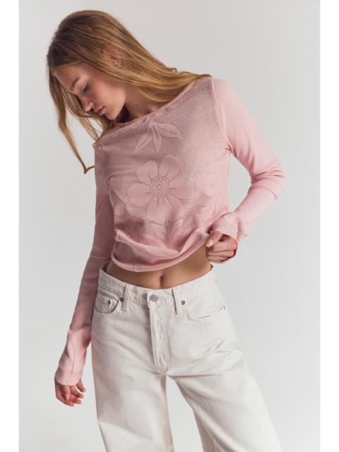 FREE PEOPLE Delilah Long Sleeve Top
