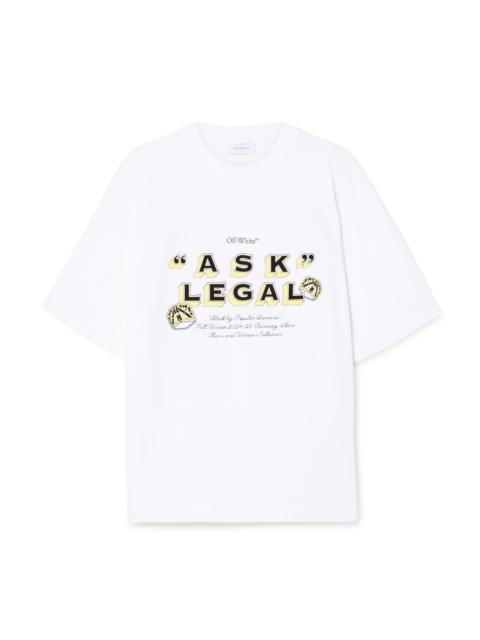 White Ask Legal Skate S/s Tee