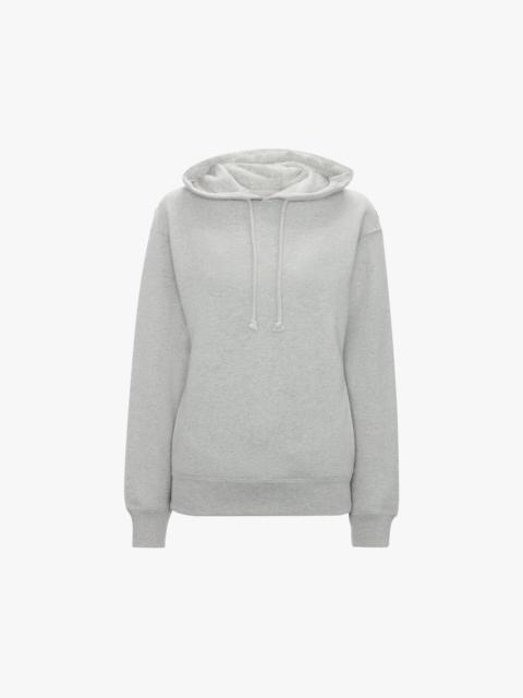 Victoria Beckham Mica Hoodie In Grey Marl