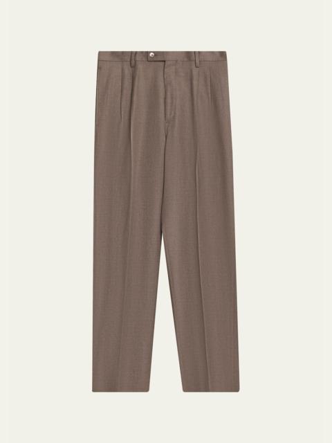 AURALEE Men's Wool Straight-Leg Trousers