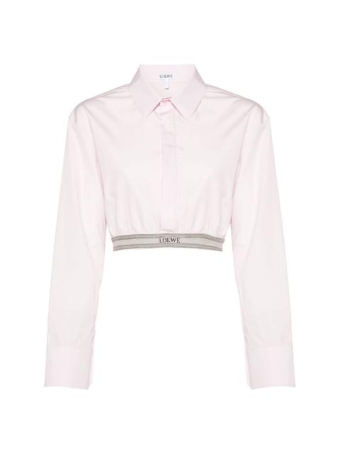 Loewe cropped poplin shirt