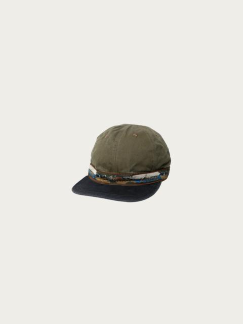 Kapital Chino BRIMFIELD Cap (NAVAJO BOAT) - Khaki/Black