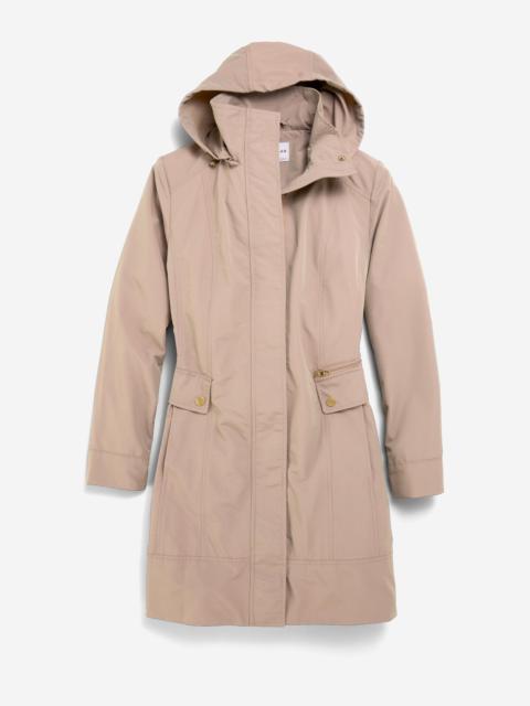 COLE HAAN Women's Signature Packable Hooded Rain Jacket