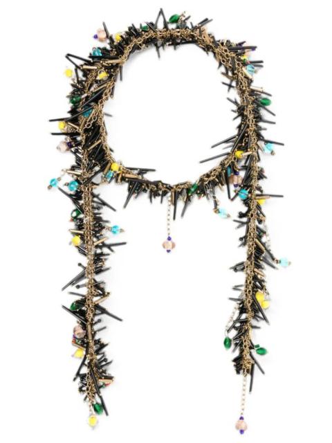 Dries Van Noten SCARF NECKLACE WITH GLASS BEADS