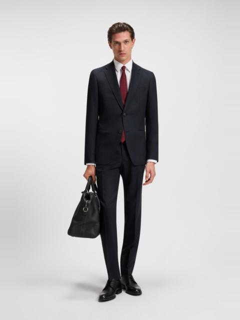 BOSS EXTRA-SLIM-FIT SUIT IN A MICRO-PATTERN WOOL BLEND