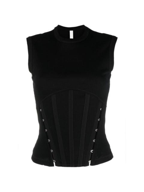 hook-fasten corset top