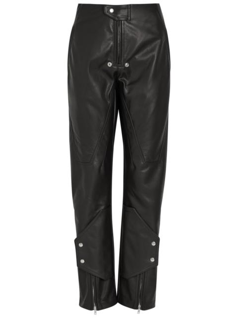 Rick Owens Rick Owens Motopants Panelled Leather Trousers