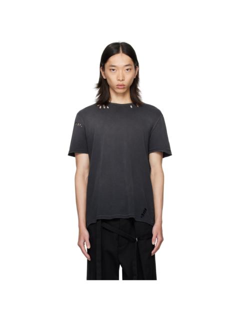 Ann Demeulemeester Black Eternal Eagle Baptist Standard T-shirt