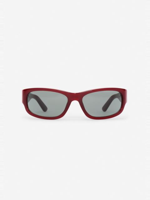 MAGDA BUTRYM Rectangular sunglasses in burgundy