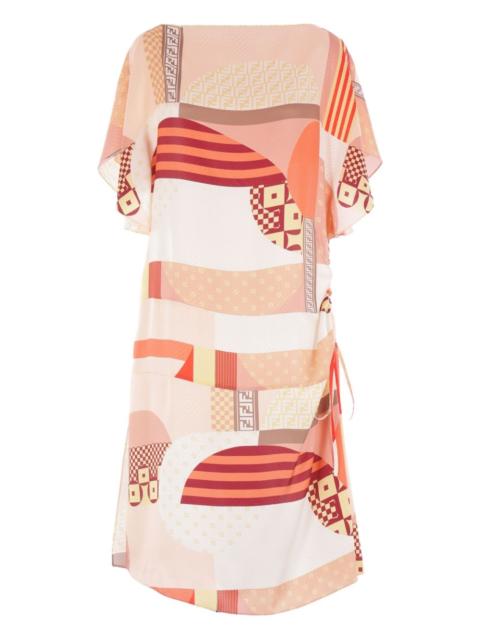 FENDI abstract-print mini dress