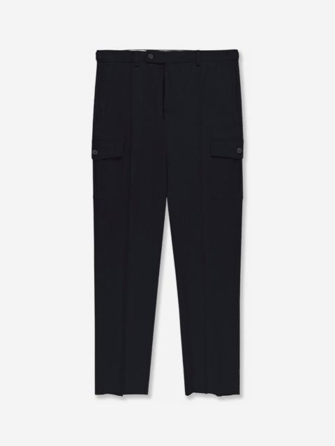 SLOWEAR Tapered-fit wool blend trousers