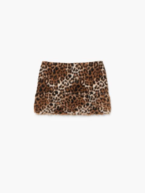 Marc Jacobs FAUX FUR LEOPARD SKIRT